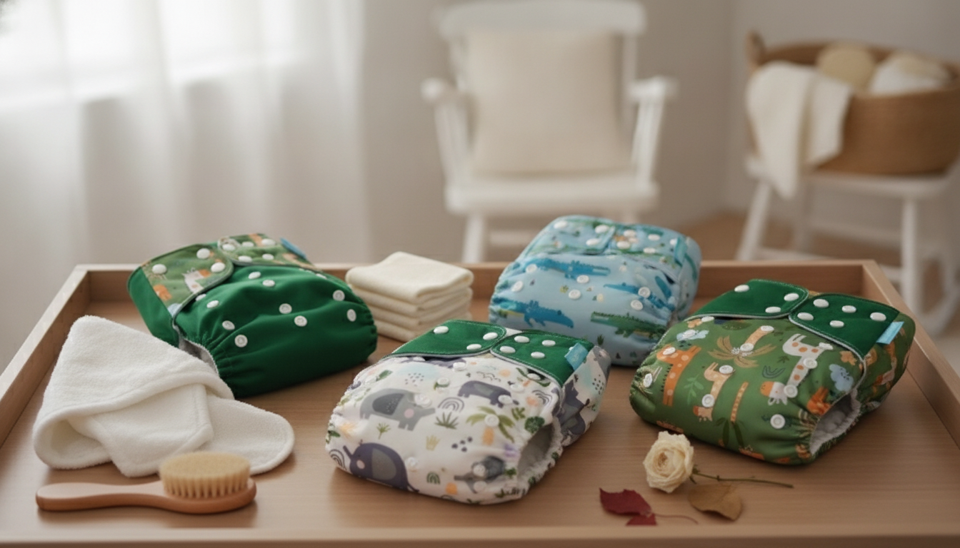 4-Pack Adjustable Suede Baby Diapers: Fit, Wash & Use