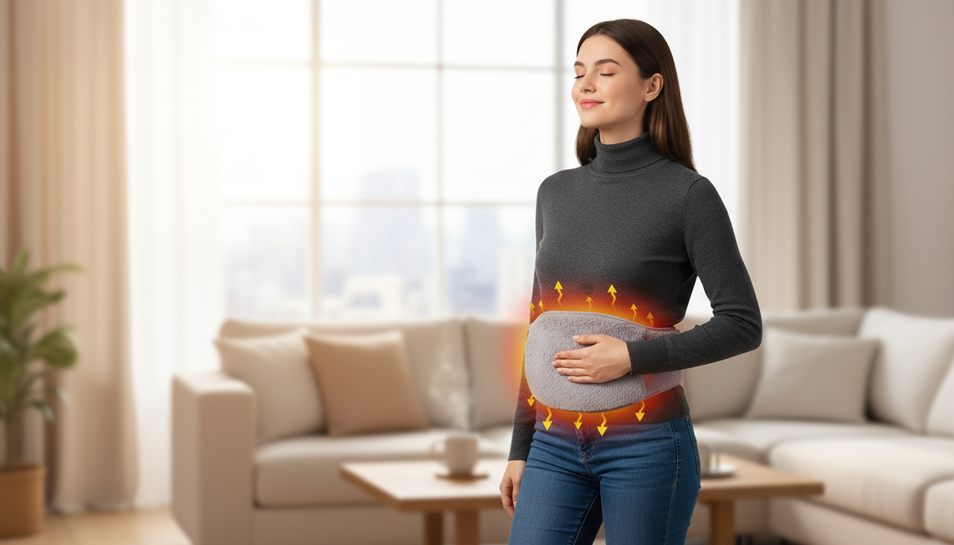 USB Heating Belt with Hand Pockets for Cramps